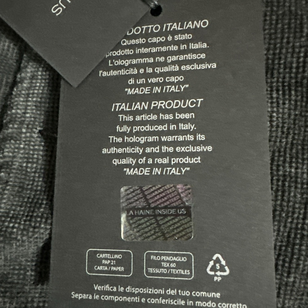 LA HAINE INSIDE US Men's‎ Designer Jacket Ribbed Dyed Cold Gun NWT Size L - Picture 6 of 9